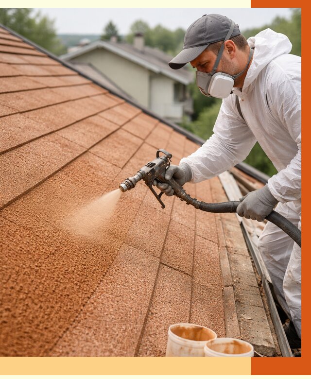 Утепление кровли жидкой пробкой в Бугульме от 2729 руб./м² под ключ | ТепломастерБгл