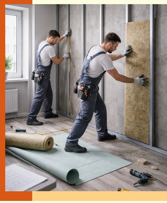 Шумоизоляция квартиры под ключ в Бугульме — профессионально и гарантированно