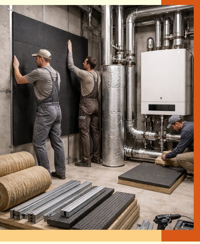 Шумоизоляция котельной в Бугульме от 6570 руб. под ключ | Профессиональная звукоизоляция — ТепломастерБгл