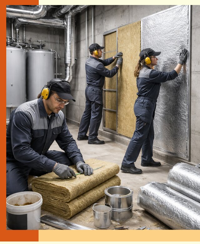 Шумоизоляция котельной в Бугульме: профессиональный монтаж и материалы