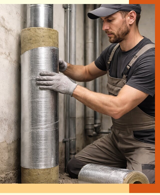 Шумоизоляция труб в Бугульме от 1213 руб. — шумоподавление и звукоизоляция труб | ТепломастерБгл