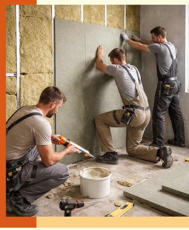 Профессиональная шумоизоляция стен в Бугульме для квартир и домов