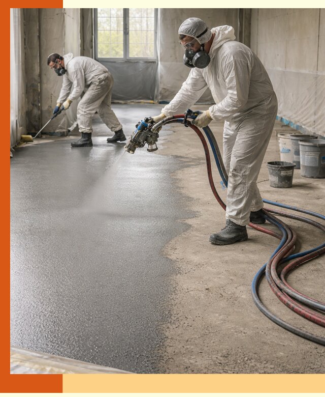 Гидроизоляция полимочевиной полов и конструкций в Бугульме