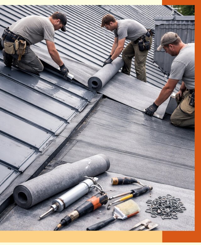 Гидроизоляция металлической кровли полимочевиной в Бугульме от 8592 руб. | ТепломастерБгл