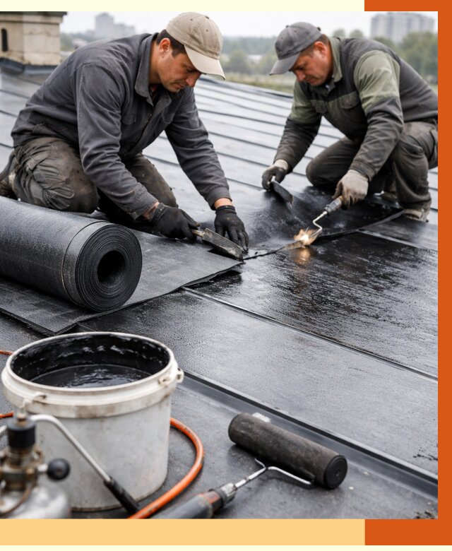 Гидроизоляция фальцевой кровли в Бугульме от 7581 руб. под ключ | ТепломастерБгл