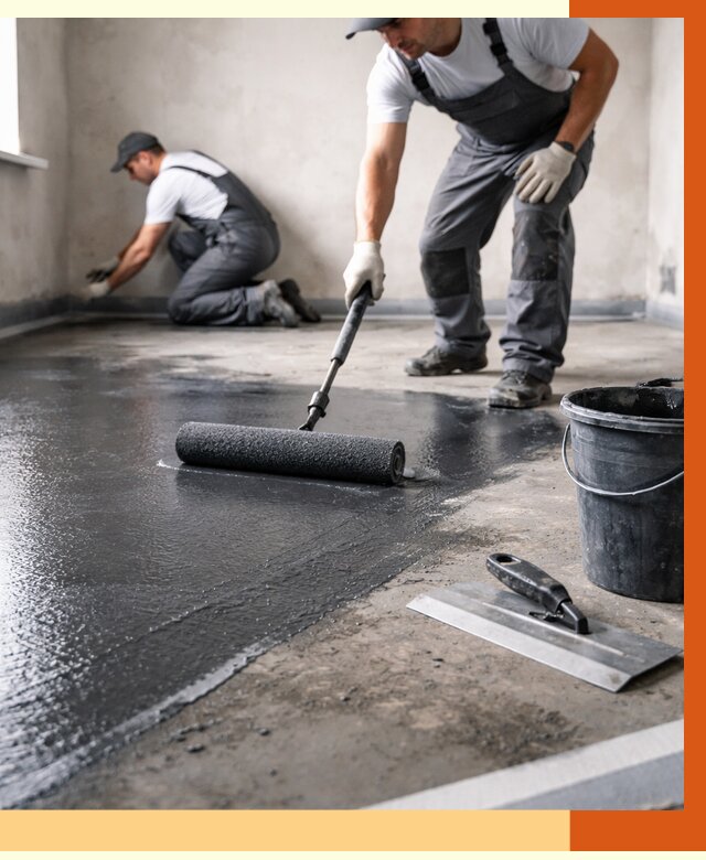 Профессиональная гидроизоляция пола в Бугульме от 8592 руб. под ключ | ТепломастерБгл