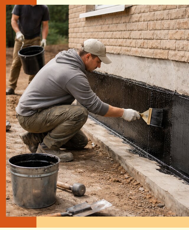 Гидроизоляция цоколя домов и зданий в Бугульме эффективными методами