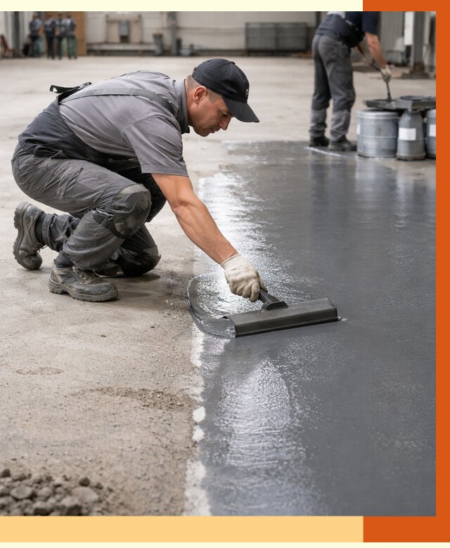 Гидроизоляция промышленного пола в Бугульме от 1213 руб./м2 — ТепломастерБгл специалисты под ключ