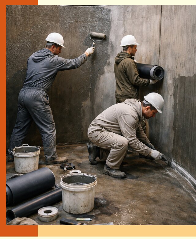 Гидроизоляция резервуара профессионально в Бугульме