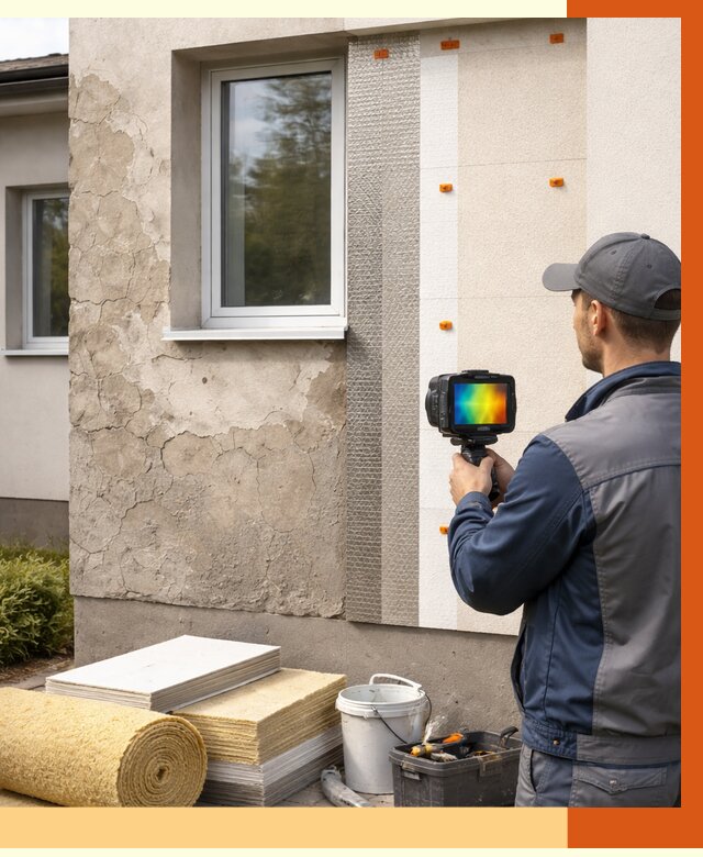 Тепловизионное обследование фасада в Бугульме от 4549 руб. под ключ | ТепломастерБгл