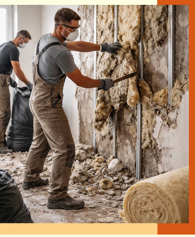 Демонтаж старого утеплителя в Бугульме от 3538 руб. — работы под ключ | ТепломастерБгл