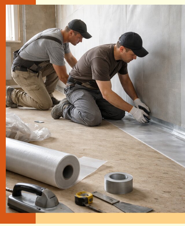 Монтаж пароизоляции для дома и помещений в Бугульме