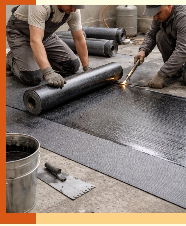 Монтаж гидроизоляционной мембраны в Бугульме для зданий и конструкций