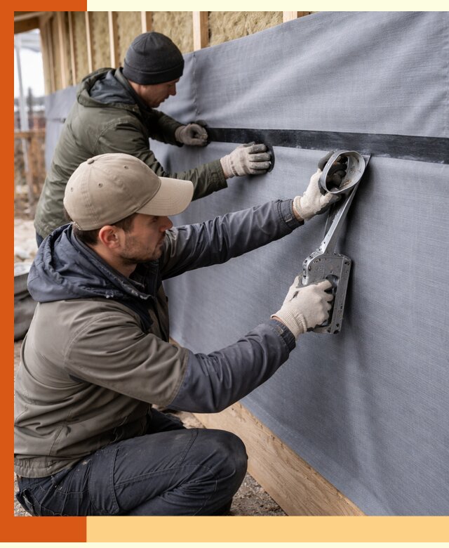 Монтаж ветроизоляции зданий и конструкций в Бугульме