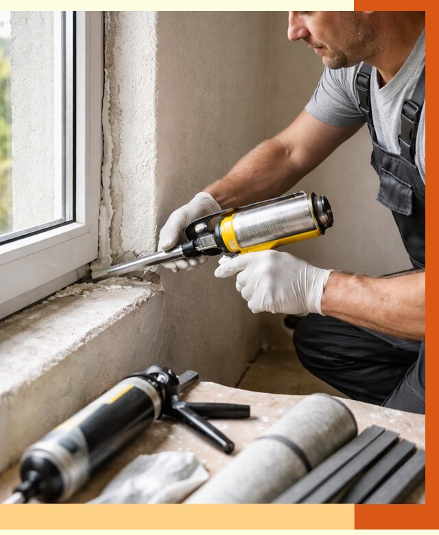 Герметизация стыков и примыканий в Бугульме от 1213 руб. под ключ | ТепломастерБгл