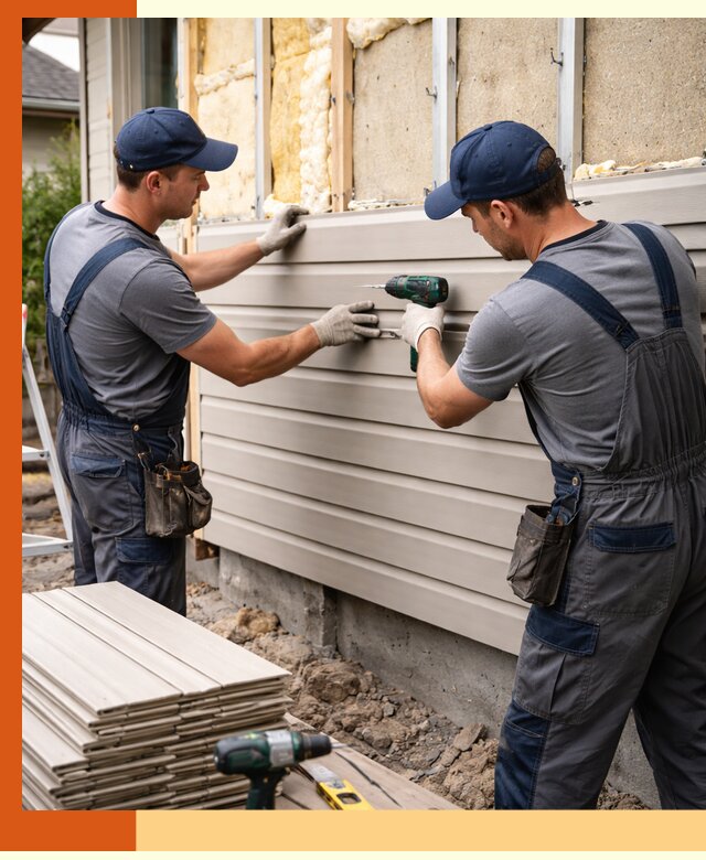 Монтаж сайдинга после утепления в Бугульме качественно и надежно